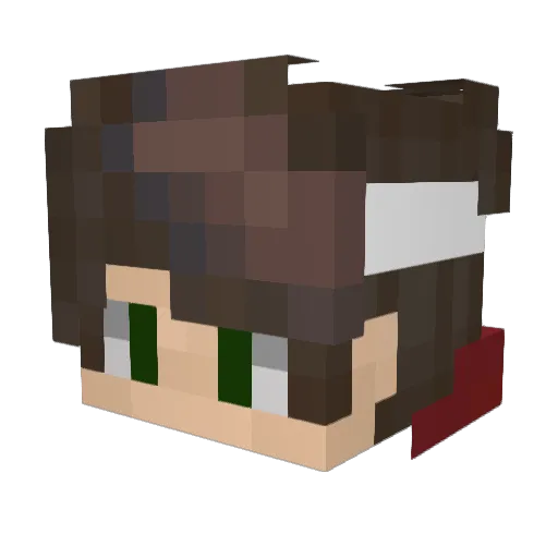 yuta__okkotsu_ Minecraft avatar head, 3D render