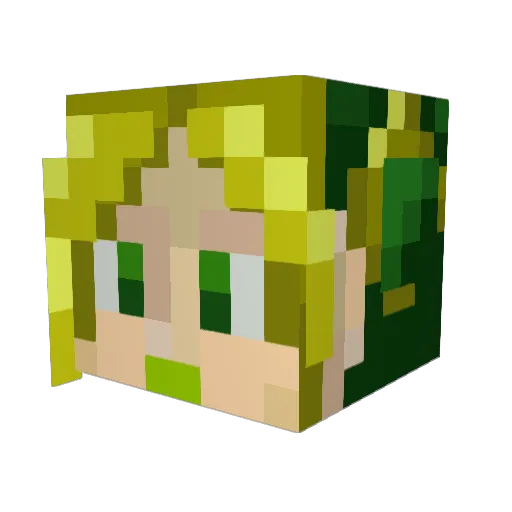 yutah1 Minecraft avatar head, 3D render