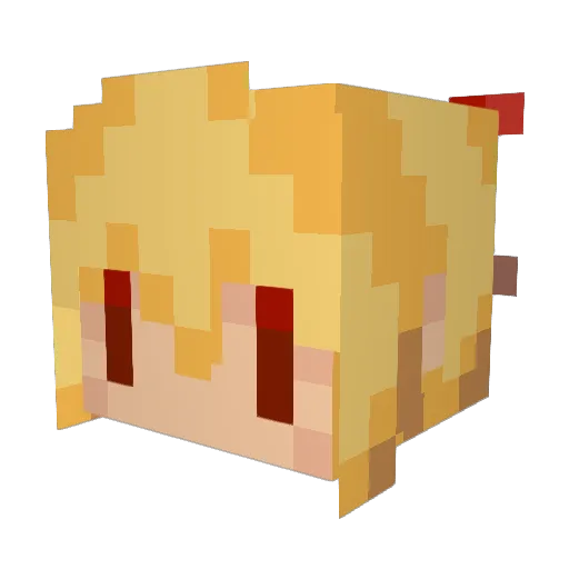 yutasky Minecraft avatar head, 3D render