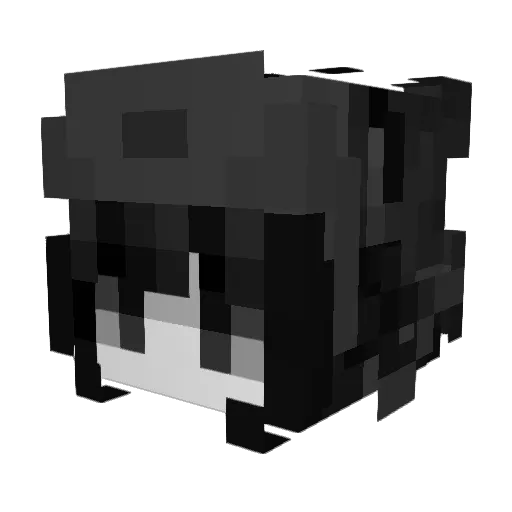 yutiiix Minecraft avatar head, 3D render