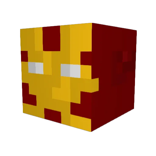 yutiss Minecraft avatar head, 3D render