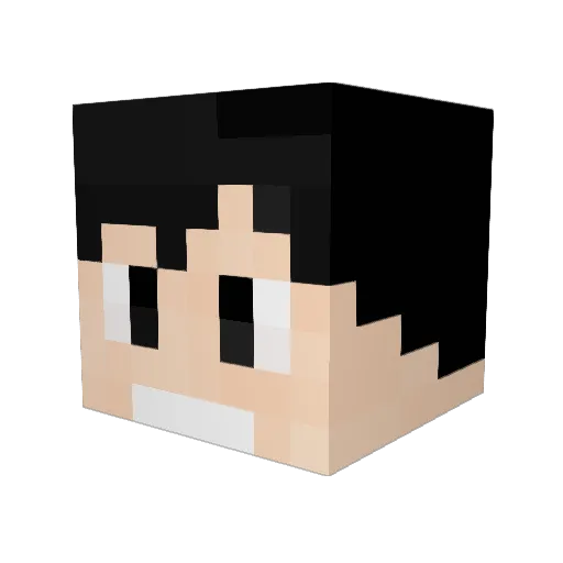 yuto0505 Minecraft avatar head, 3D render