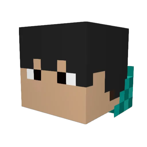 yuto1027 Minecraft avatar head, 3D render