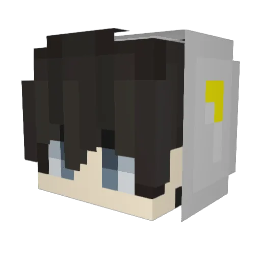 yuto_2023 Minecraft avatar head, 3D render