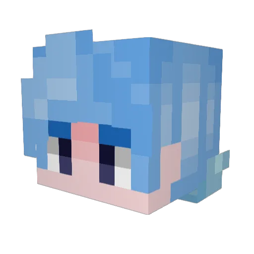 yuto_78 Minecraft avatar head, 3D render