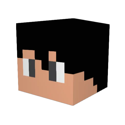 yuto_sub Minecraft avatar head, 3D render