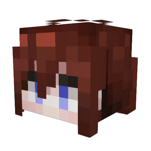 yutobb Minecraft avatar head, 3D render