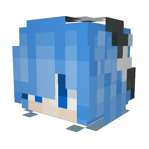yuu0309 Minecraft avatar head, 3D render