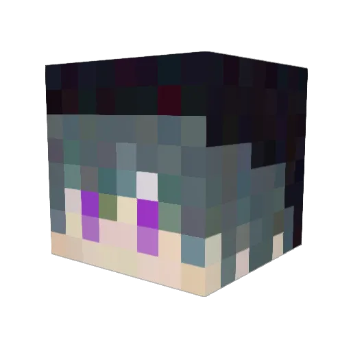 yuu23 Minecraft avatar head, 3D render