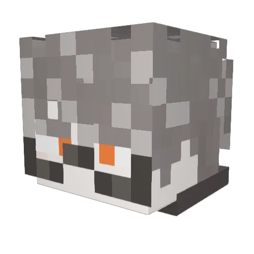 yuu_0088 Minecraft avatar head, 3D render