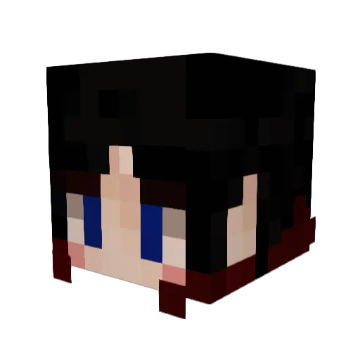 yuu_0425 Minecraft avatar head, 3D render