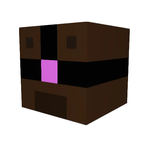 yuu_san Minecraft avatar head, 3D render