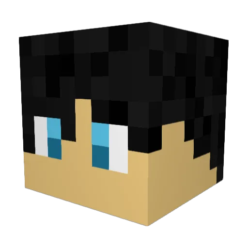 yuua170 Minecraft avatar head, 3D render