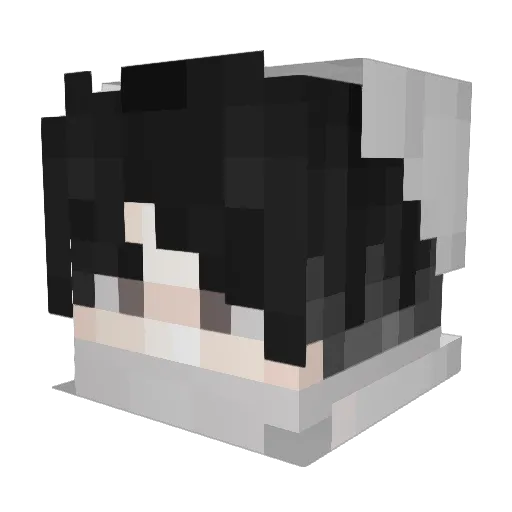 yuuh0 Minecraft avatar head, 3D render