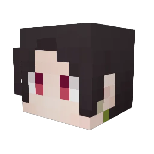 yuuka0617 Minecraft avatar head, 3D render