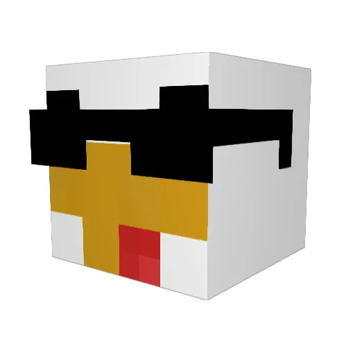 yuuki1215 Minecraft avatar head, 3D render