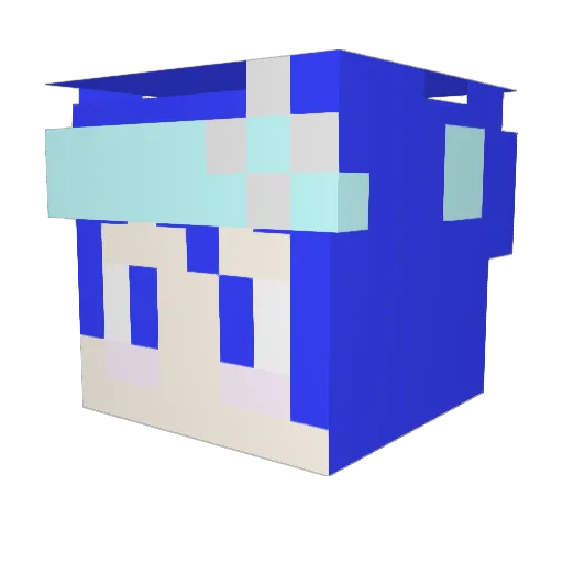 yuuki528 Minecraft avatar head, 3D render