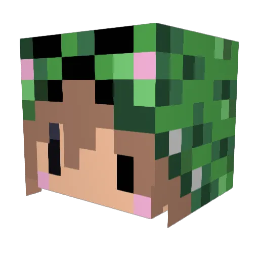 yuuki_1031 Minecraft avatar head, 3D render