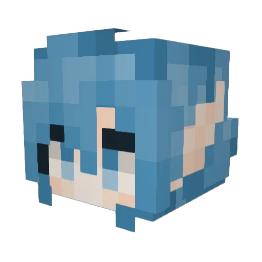 yuukie1234 Minecraft avatar head, 3D render
