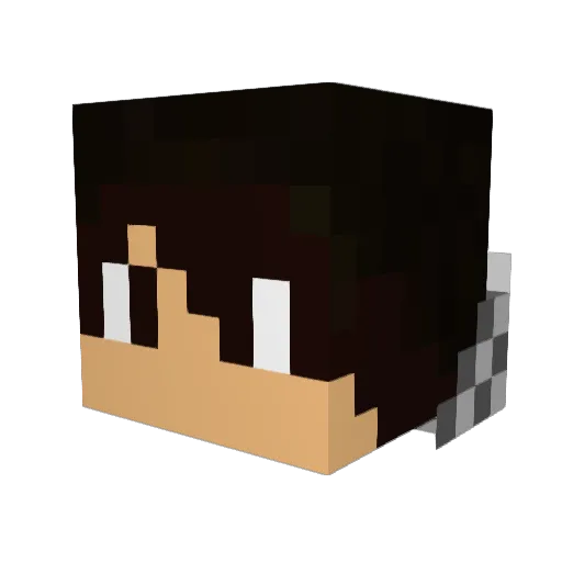 yuuking812 Minecraft avatar head, 3D render
