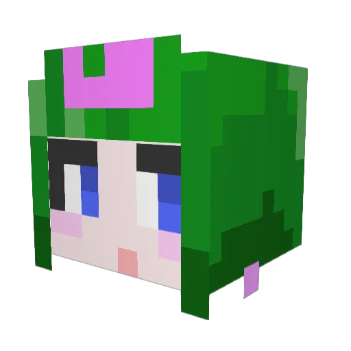 yuukiudon106 Minecraft avatar head, 3D render