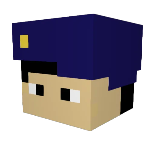 yuukun58 Minecraft avatar head, 3D render