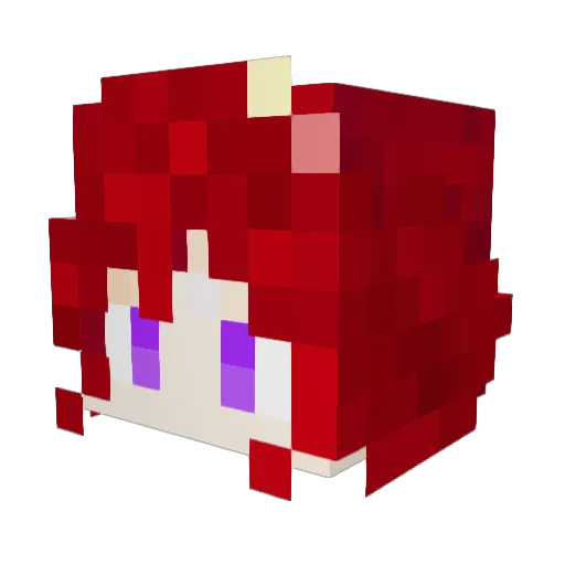 yuupp11 Minecraft avatar head, 3D render