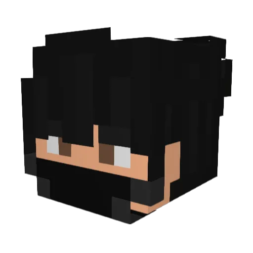 yuusan0912 Minecraft avatar head, 3D render