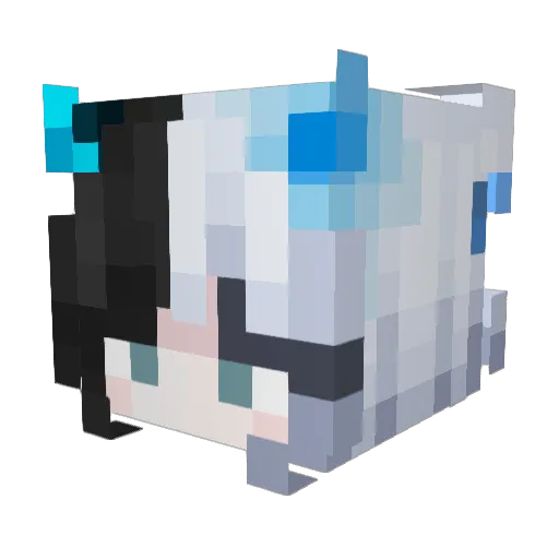 yuusei_1018 Minecraft avatar head, 3D render