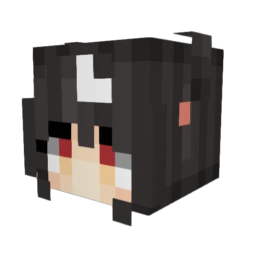 yuuto0712 Minecraft avatar head, 3D render