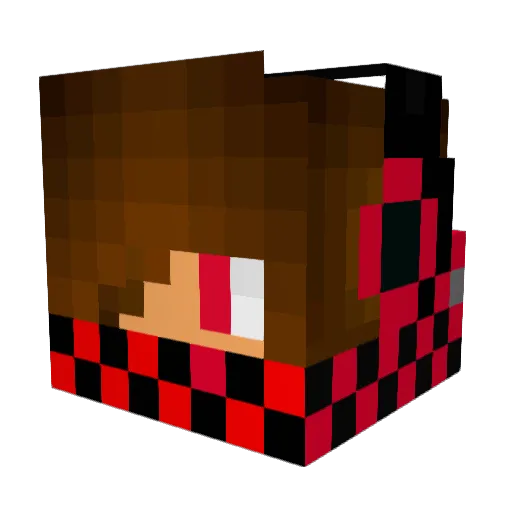 yuuto1210 Minecraft avatar head, 3D render