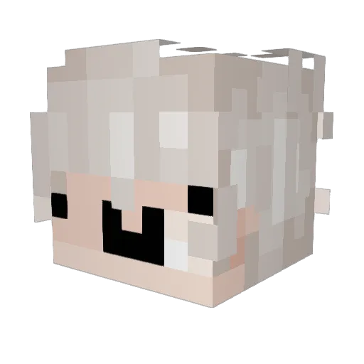 yuuto_catharsis Minecraft avatar head, 3D render