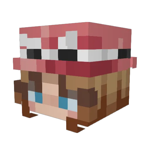yuuuuu0123 Minecraft avatar head, 3D render