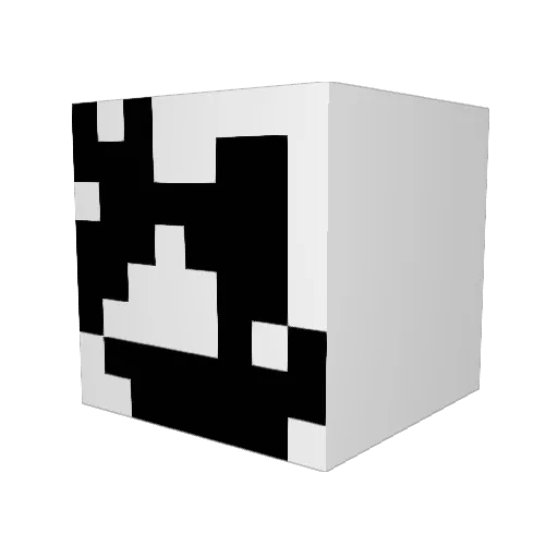 yuuxxu Minecraft avatar head, 3D render