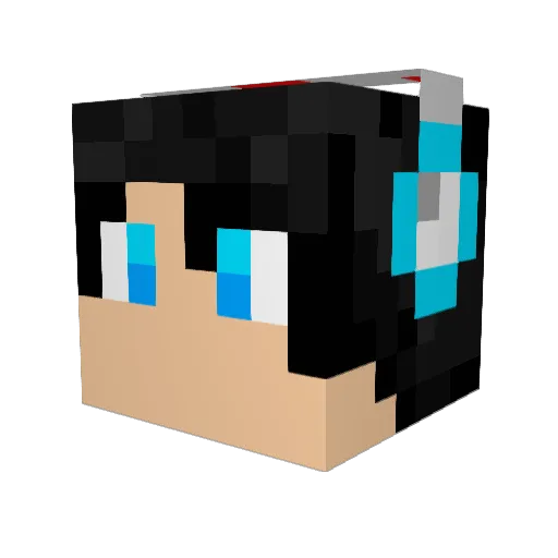 yuuyuu26 Minecraft avatar head, 3D render