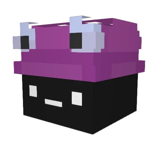yuwnpa Minecraft avatar head, 3D render
