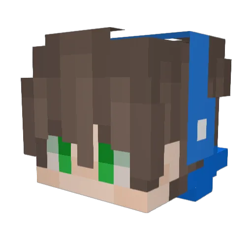 yuxiang_fly Minecraft avatar head, 3D render