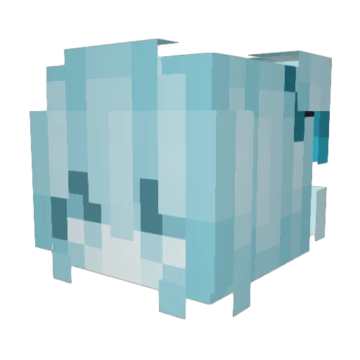 yuxin11 Minecraft avatar head, 3D render