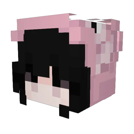 yuxin29 Minecraft avatar head, 3D render