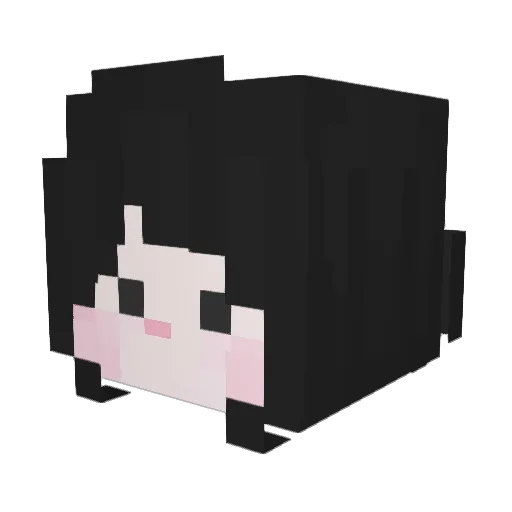 yuxls Minecraft avatar head, 3D render