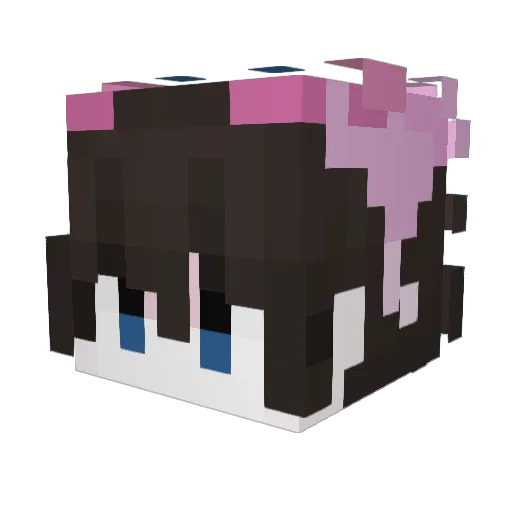 yuxuan716 Minecraft avatar head, 3D render