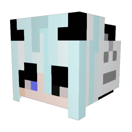 yuyi0419 Minecraft avatar head, 3D render