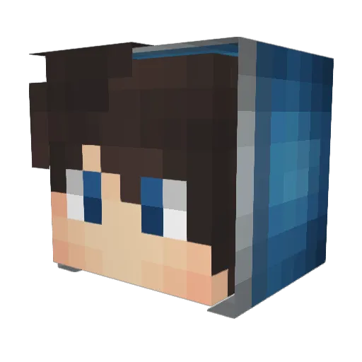 yuyu0513 Minecraft avatar head, 3D render