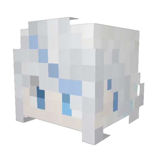 yuyu2273 Minecraft avatar head, 3D render