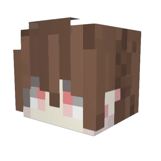 yuyu_125 Minecraft avatar head, 3D render
