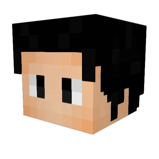 yuyu_zc Minecraft avatar head, 3D render