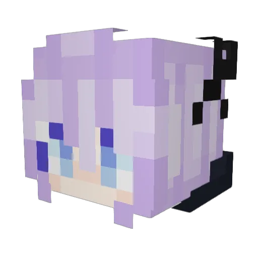 yuyueuy Minecraft avatar head, 3D render