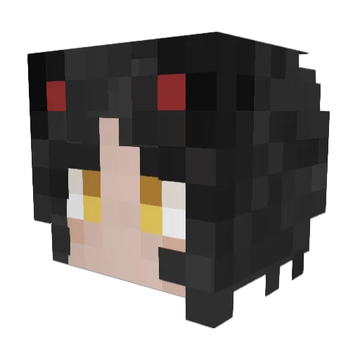 yuyuz_ Minecraft avatar head, 3D render