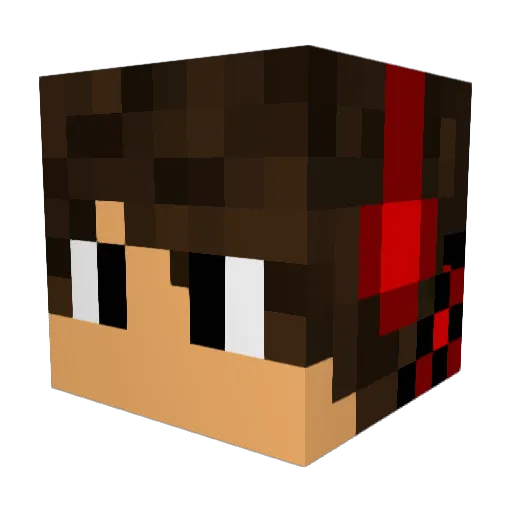 yuz125 Minecraft avatar head, 3D render