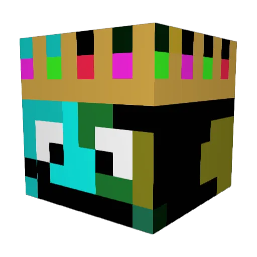 yuzaahh Minecraft avatar head, 3D render